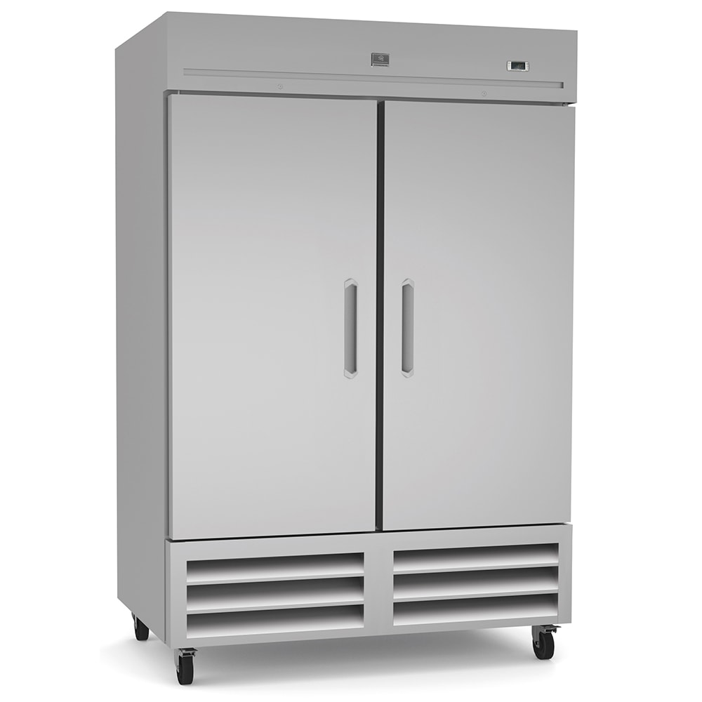 freezer - SOLID / 2 door - 54" - Kelvinator / KCHRI-54-R2DFE - 6 shelf - casters - 1hp - 120v/9a - N