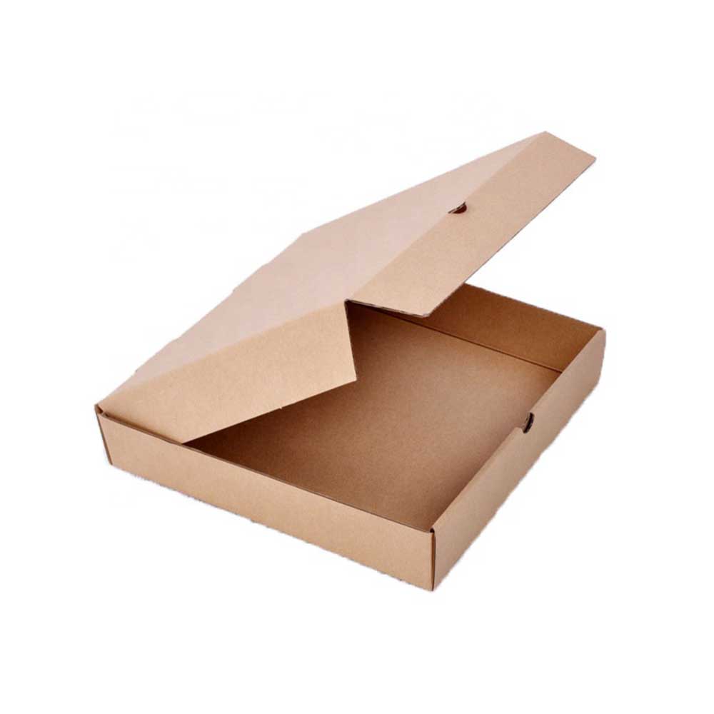 pizza box - 08''/1.5" - no print - kraft out / in - E flute - bundle/100/sw - SPL