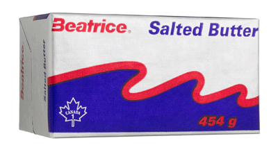 butter - SALTED - Beatrice - block - 454g/1LBS - each