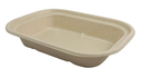 compost / fiber - TRAY / 1 compartment / 17oz - 8"/6"/1.5" - LINED - WC / TR-SC-U8L-LF - cs/400