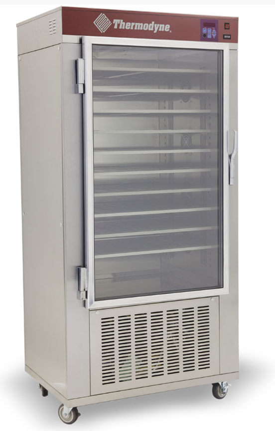food warmer / COOK n CHILL - floor model - 10 shelf - Thermodyne / 1500-DP - 1 glass front doors / solid back - casters - 1ph/208/52a/10688w - N