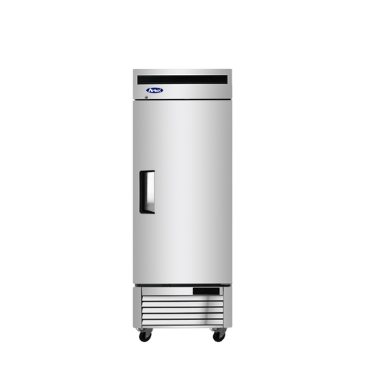 [822102-N] freezer - SOLID / 1 door - 27" - Atosa / MBF8501GR - stainless cabinet - 3 shelves - casters - 120v/2.1a - N